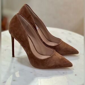 New Steve Madden Women's Chestnut Suede Stiletto Heels